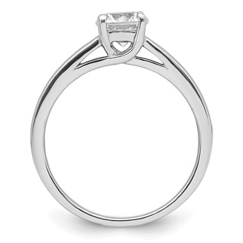 14k White Gold 3/4 carat (5.80 mm) 4-Prong Round Solitaire Engagement Ring Mounting — alternate view