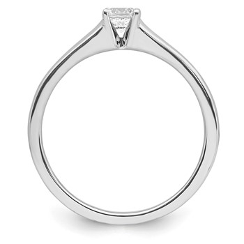 14k White Gold 1/4 carat (4.10 mm) 4-Prong Round Solitaire Engagement Ring Mounting — alternate view
