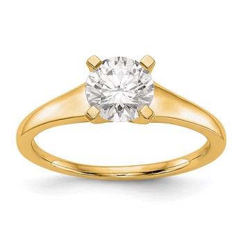14k Yellow Gold Solitaire Engagement Ring Mounting