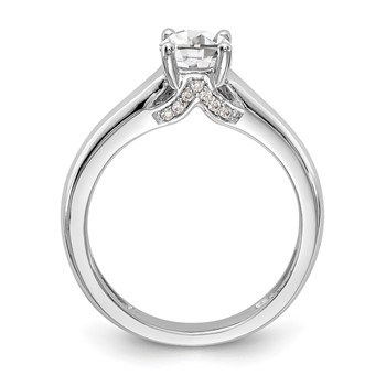 14kw Round Solitaire Engagement Ring Mounting — alternate view