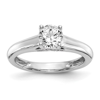 14kw Round Solitaire Engagement Ring Mounting