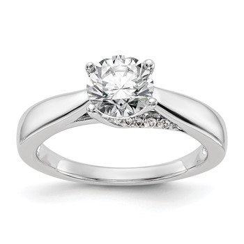 14kw Round Solitaire Engagement Ring Mounting