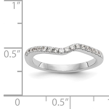 14kw Contoured Wedding Band Mounting — alternate view
