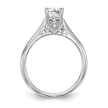 14KW Round Solitaire Engagement Ring Mounting — alternate view