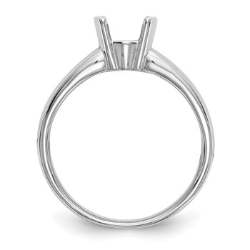 Platinum Round Bezel Solitaire Engagement Ring Mounting — alternate view