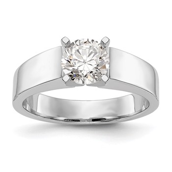 Platinum Peg Set Solitaire Engagement Ring Mounting