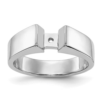 Platinum Peg Set Solitaire Engagement Ring Mounting