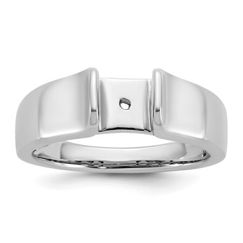 Platinum Peg Set Solitaire Engagement Ring Mounting