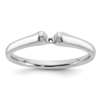 Sterling Silver Peg Set Solitaire Engagement Ring Mounting