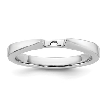 14k White Gold Peg Set 4.5mm Solitaire Engagement Ring Mounting