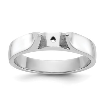 Platinum Peg Set Solitaire Engagement Ring Mounting