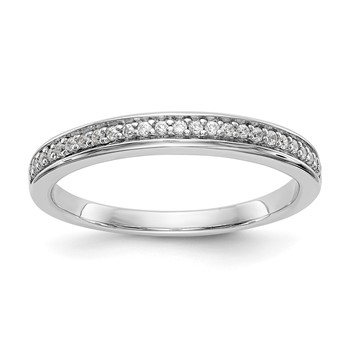 14k White Gold Wedding Band Mounting