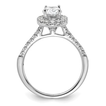 14kw 1.5ct.  Oval Diamond Ring Mounting — alternate view