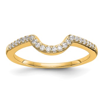 14k Yellow Gold Wedding Band Mounting