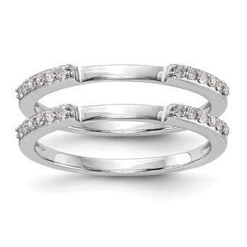 14k White Gold Set of 2 Wedding Band Mountings