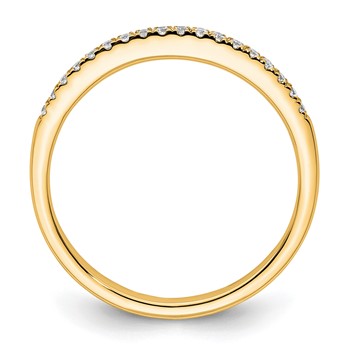 14k Diamond Wedding Band — alternate view