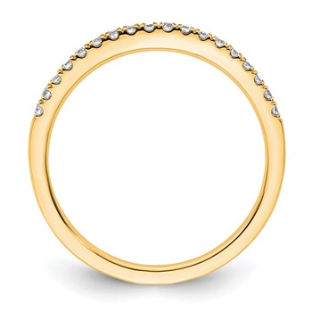 14k Diamond Wedding Band — alternate view