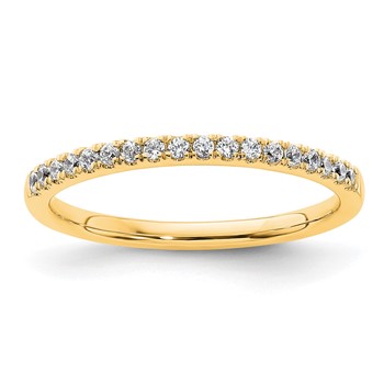 14k Diamond Wedding Band