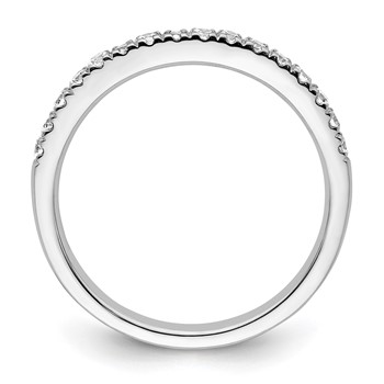 14k White Gold Wedding Band Mounting — alternate view