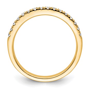 14k Diamond Wedding Band — alternate view