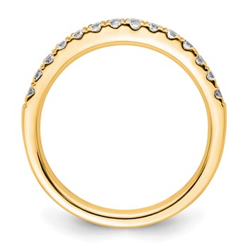 14k Diamond Wedding Band — alternate view