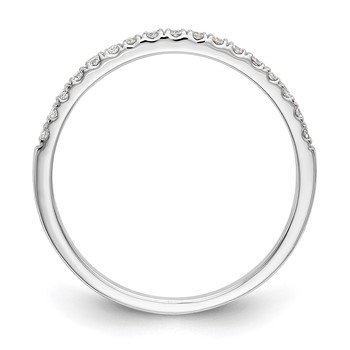 14K White Gold Wedding Band Mounting — alternate view