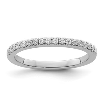 14k White Gold Wedding Band Mounting