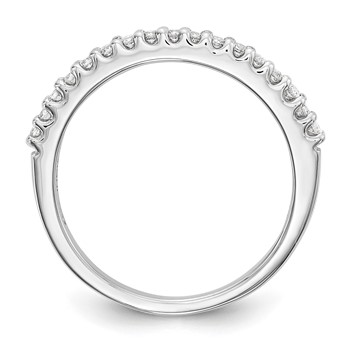 14k White Gold Wedding Band Mounting — alternate view