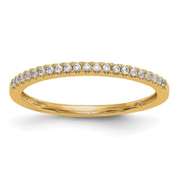 14K Yellow Gold Diamond Wedding Band
