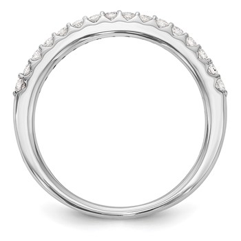 14K White Gold 1/3 carat Complete Diamond Wedding Band — alternate view