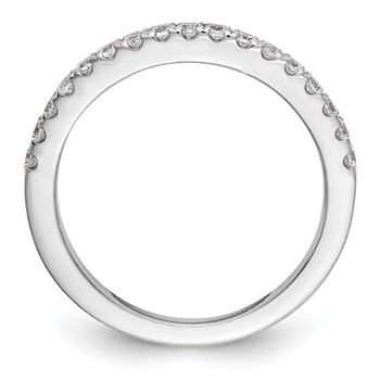 14K White Gold Wedding Band Mounting — alternate view