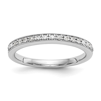 14k White Gold 1/4 carat Diamond Set of 2 Complete Wedding Bands