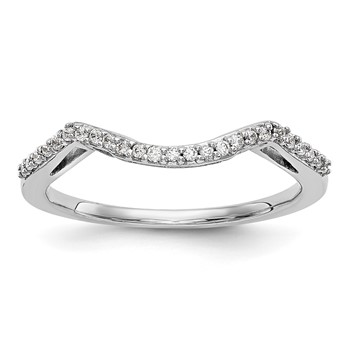 14K White Gold Wedding Band Mounting