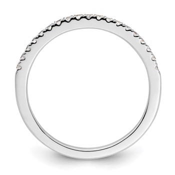 14K White Gold 1/4 carat Complete Diamond Wedding Band — alternate view