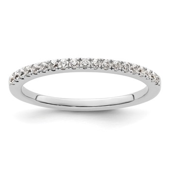 14K White Gold 1/4 carat Complete Diamond Wedding Band