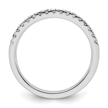 14K White Gold 1/4 carat Complete Diamond Wedding Band — alternate view