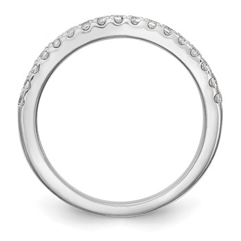 14K White Gold Wedding Band Mounting — alternate view