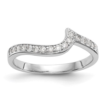14k White Gold Wedding Band Mounting