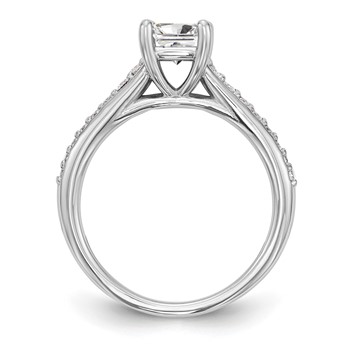 14k White Gold Diamond Engagement Ring — alternate view