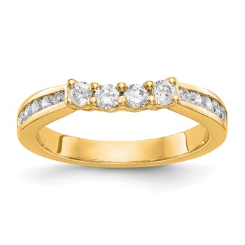 14k Yellow Gold Wedding Band Mounting