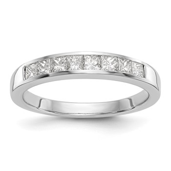 14k White Gold Wedding Band Mounting