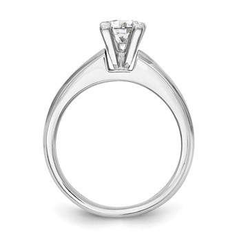 14K White Gold Peg Set Princess Channel Engagement Ring Mounting — alternate view