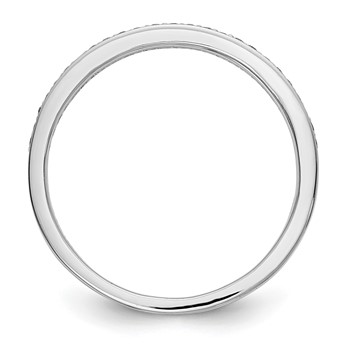 14k White Gold Wedding Band Mounting — alternate view