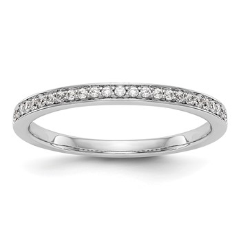14k White Gold Wedding Band Mounting