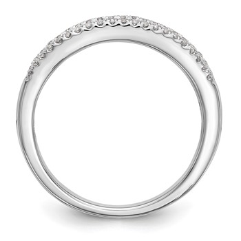 14k White Gold Wedding Band Mounting — alternate view