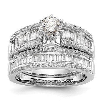 14K Yellow Gold Peg Set Engagement Ring Mounting — alternate view