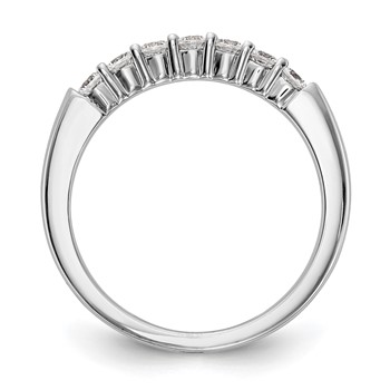 14k White Gold Wedding Band Mounting — alternate view