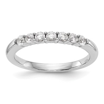 14k White Gold Wedding Band Mounting
