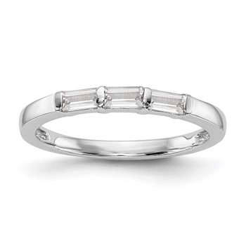 14k White Gold Wedding Band Mounting