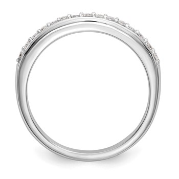 14k White Gold Wedding Band Mounting — alternate view
